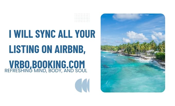 sync your property on airbnb, vrbo, booking com, guesty for booking website