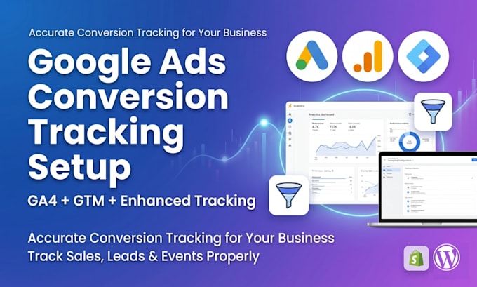 setup google ads conversion tracking, ga4 and GTM