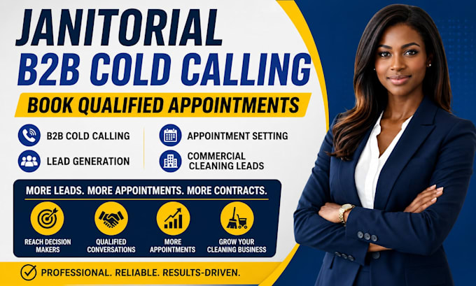 janitorial b2b cold calling and book qualified appointments