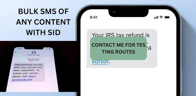 provide bulk sms spam message text message sms marketing sid sender route