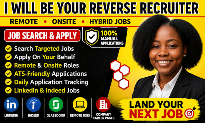 search and apply for remote or onsite job opportunities using reverse recruiter