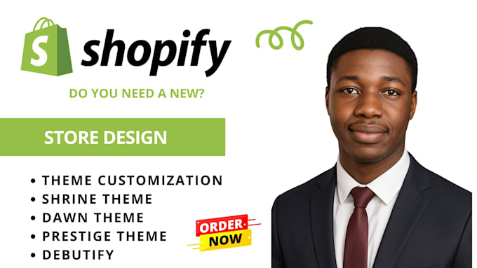 shopify redesign using dawn theme, shrine theme, prestige theme, debutify