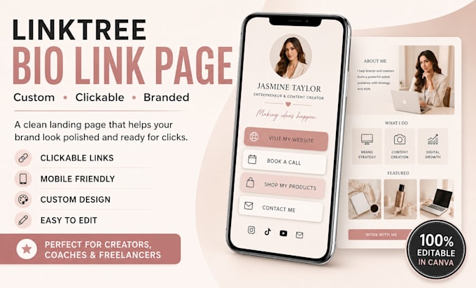 setup linktree bio link landing page for instagram and tiktok