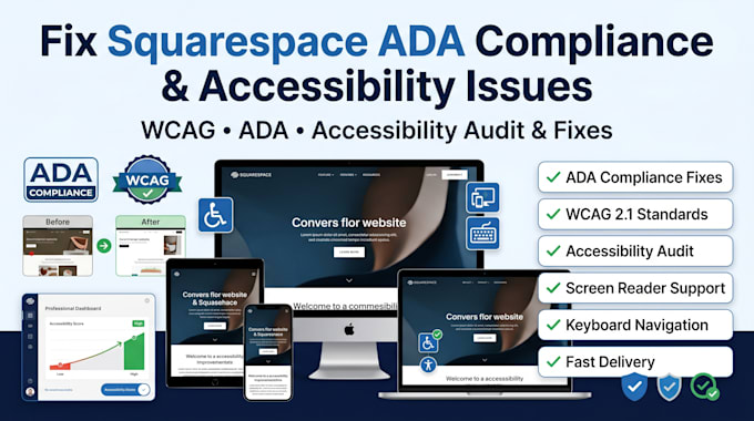 fix squarespace ada compliance and accessibility issues