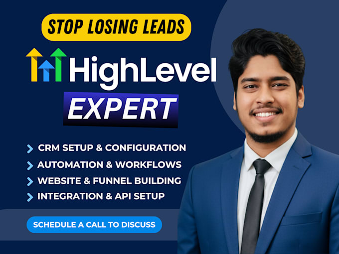 setup gohighlevel CRM, workflows, funnels and integrations
