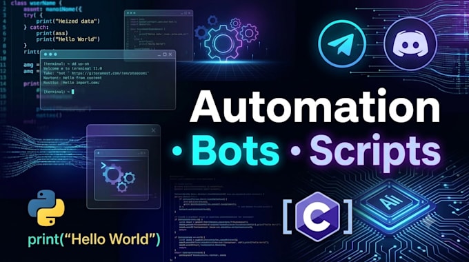 build automation scripts and bots