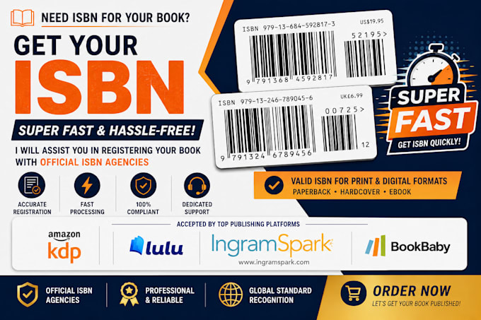 guide you through isbn registration and design print ready book barcodes