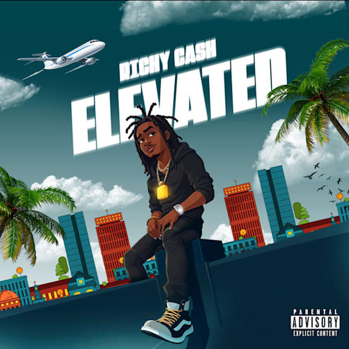 do cartoon motion art, animate cartoon album cover
