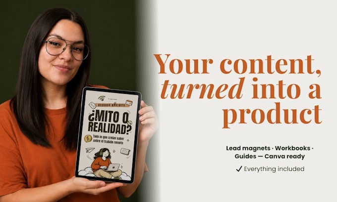 design your lead magnet, workbook or digital guide PDF