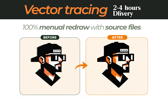 vectorize logo, vector tracing and redraw, convert image to vector