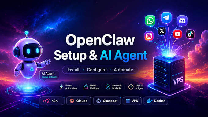openclaw setup install openclaw clawdbot open claw ai agent n8n automation claud