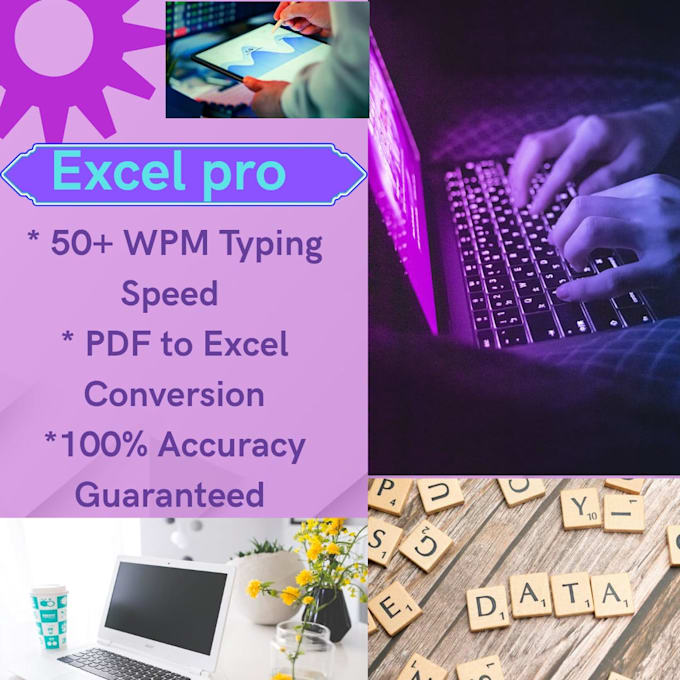be your expert excel pro typist and data entry specialist