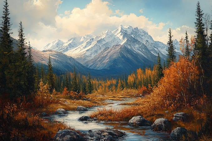make watercolor landscape design