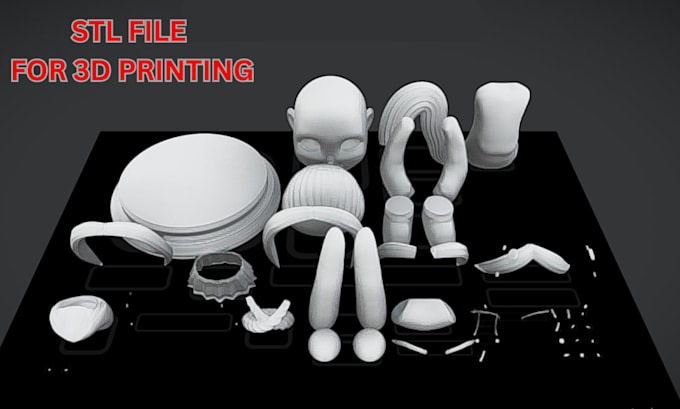 fix stl file, repair mesh, and modify 3d model for print ready 3d printing