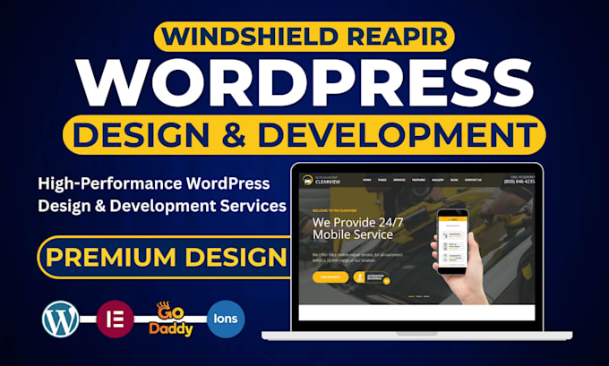 build car tinting website window tinting, windshield repair auto glass website