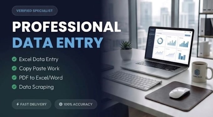 be your technical data entry specialist and excel data analyst