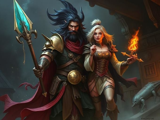dnd, fantasy character and dnd character