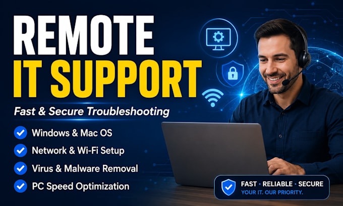 provide remote IT support and technical troubleshooting
