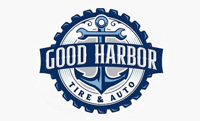 design magnificent tire auto service logo