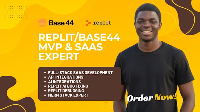 build saas and mvp web apps with lovable, replit or base44, replit debugging