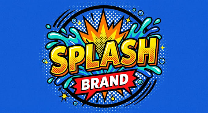 design a bold pop art logo for your brand