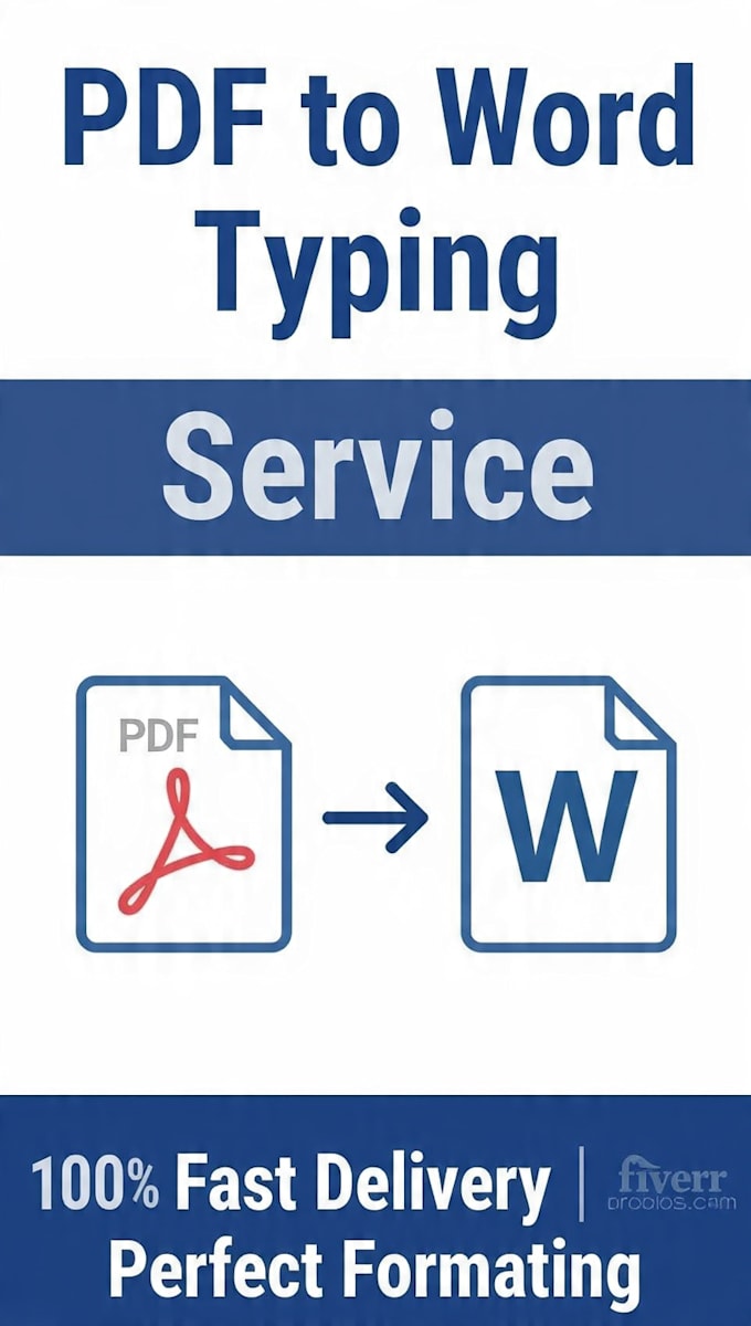 type PDF to word, ms word typing, and data entry fast