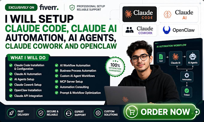 setup claude code, claude ai automation, ai agents, claude cowork and openclaw