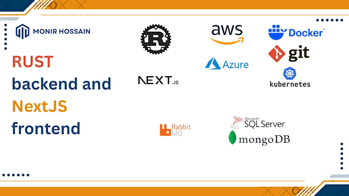 do rust backend and nextjs frontend