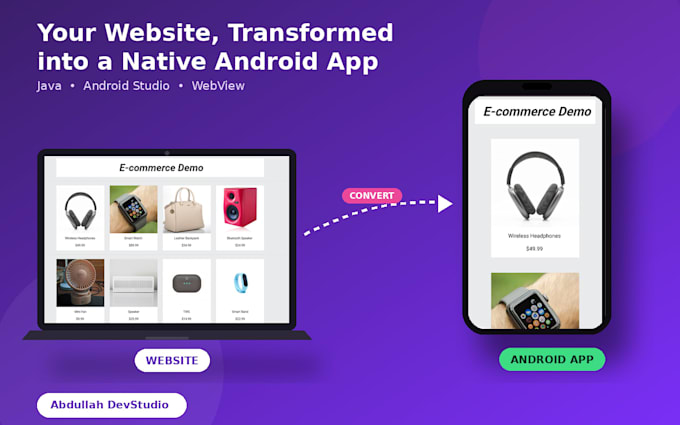 convert your website into an android app