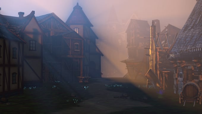 create cinematic medieval fantasy environments in blender