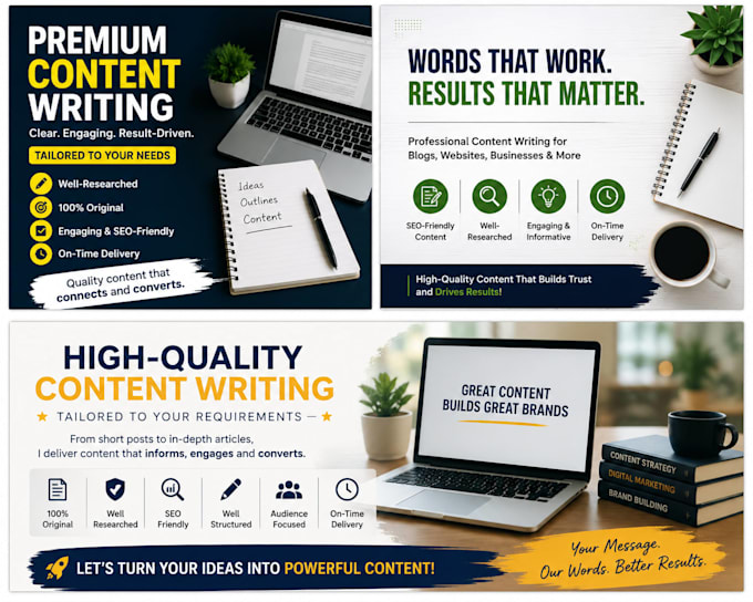 write high quality content for any purpose