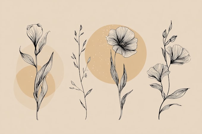 draw botanical illustration art for you