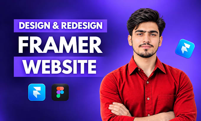 design a modern framer website, framer landing page or framer design