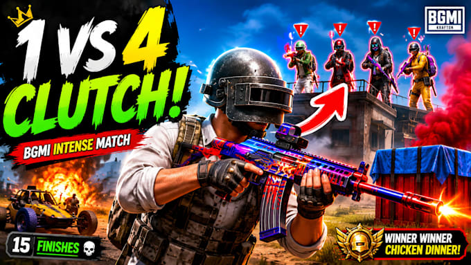 design professional gaming youtube thumbnails