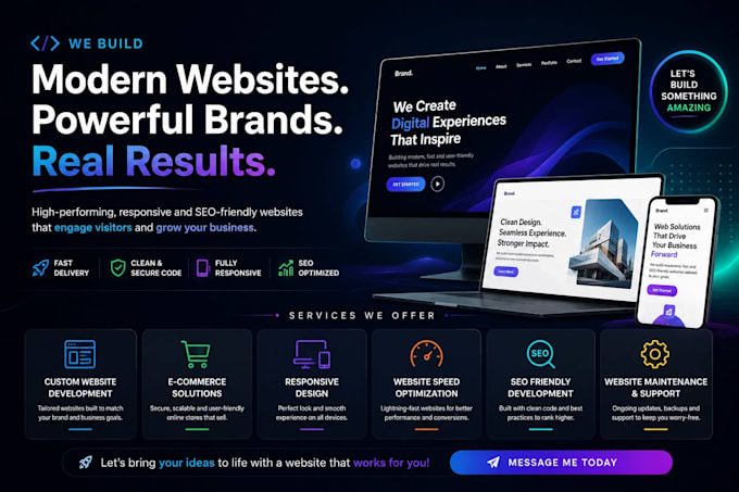 create  a fast and responsive website