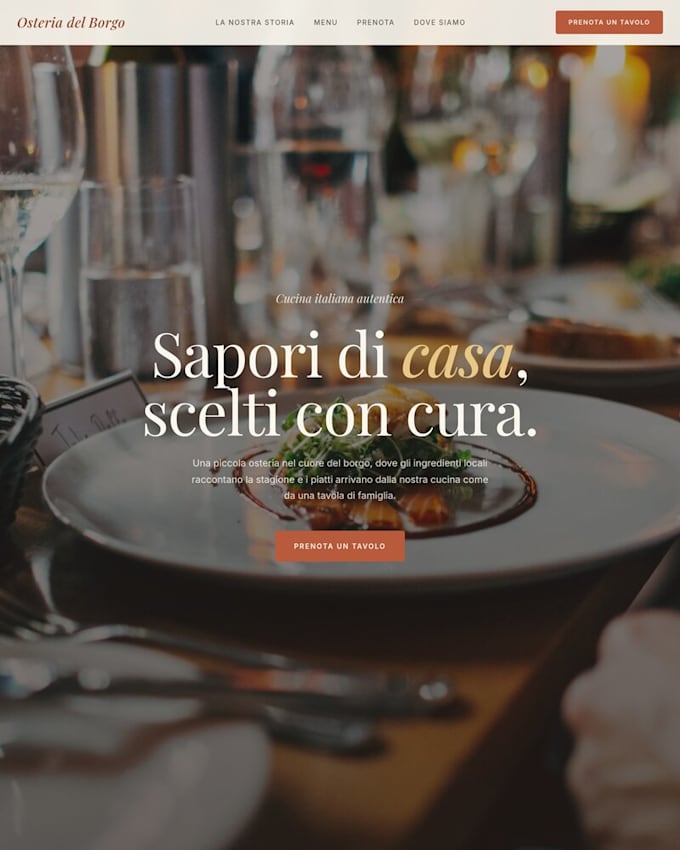 create and design a website for your restaurant or food business