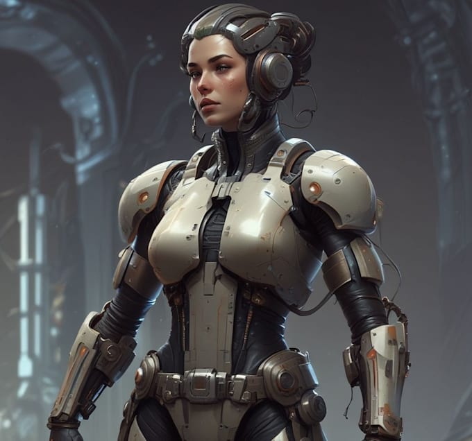 design custom futuristic sci fi characters