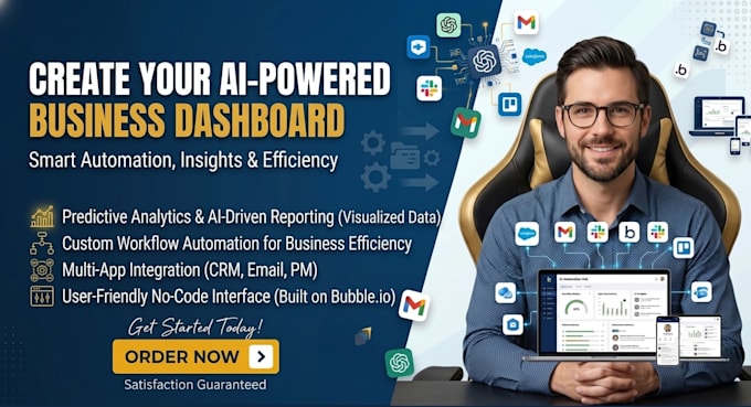 create bubble ai powered dashboard to automate your business workflows