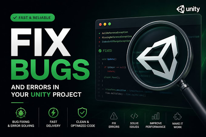fix unity game bugs, crashes and build errors