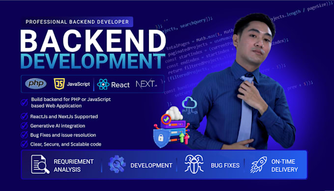 do backend development for your web application