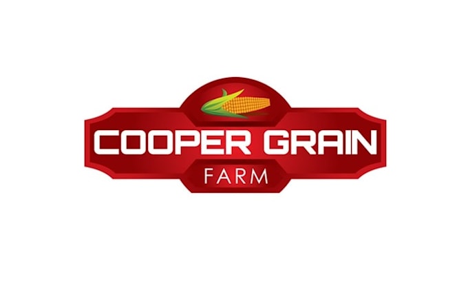design top quality cooper grain farms logo