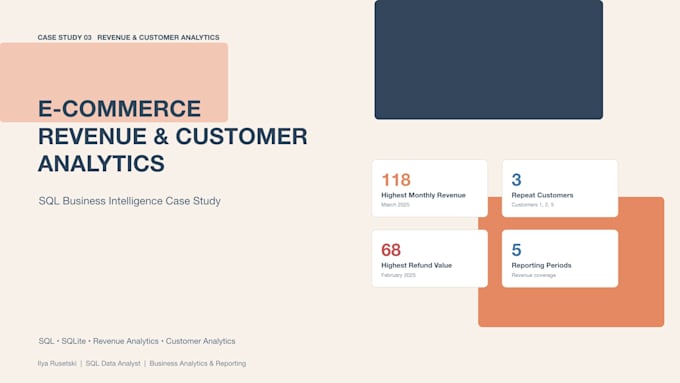 analyze your sql database and create business reports