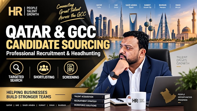 source and shortlist qualified candidates in qatar and gcc