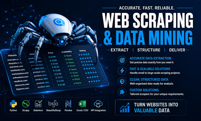 build a custom web crawler and scraper in python data mining data extraction