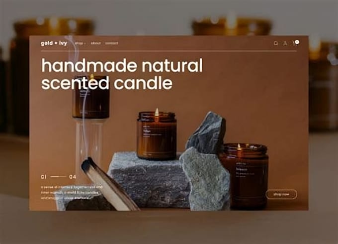 candle website candle store scented candle wordpress design