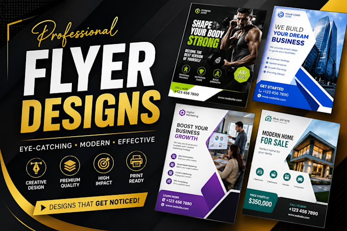 professional and eye catching flyers design
