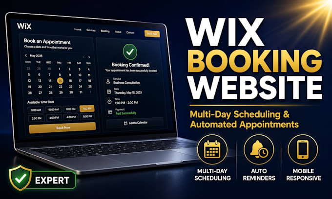 build wix booking website, wix multiday scheduling, wix appointment calendar