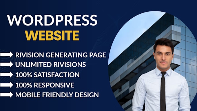 design a modern responsive wordpress website for your bussiness