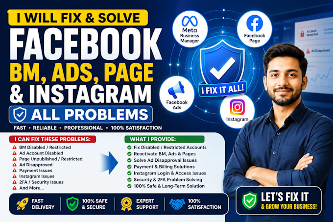 help you appeal for facebook account and page restore