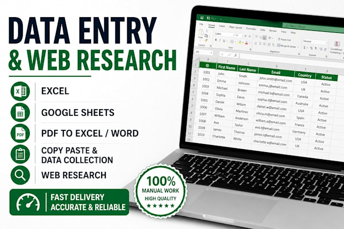 do data entry and copy paste work